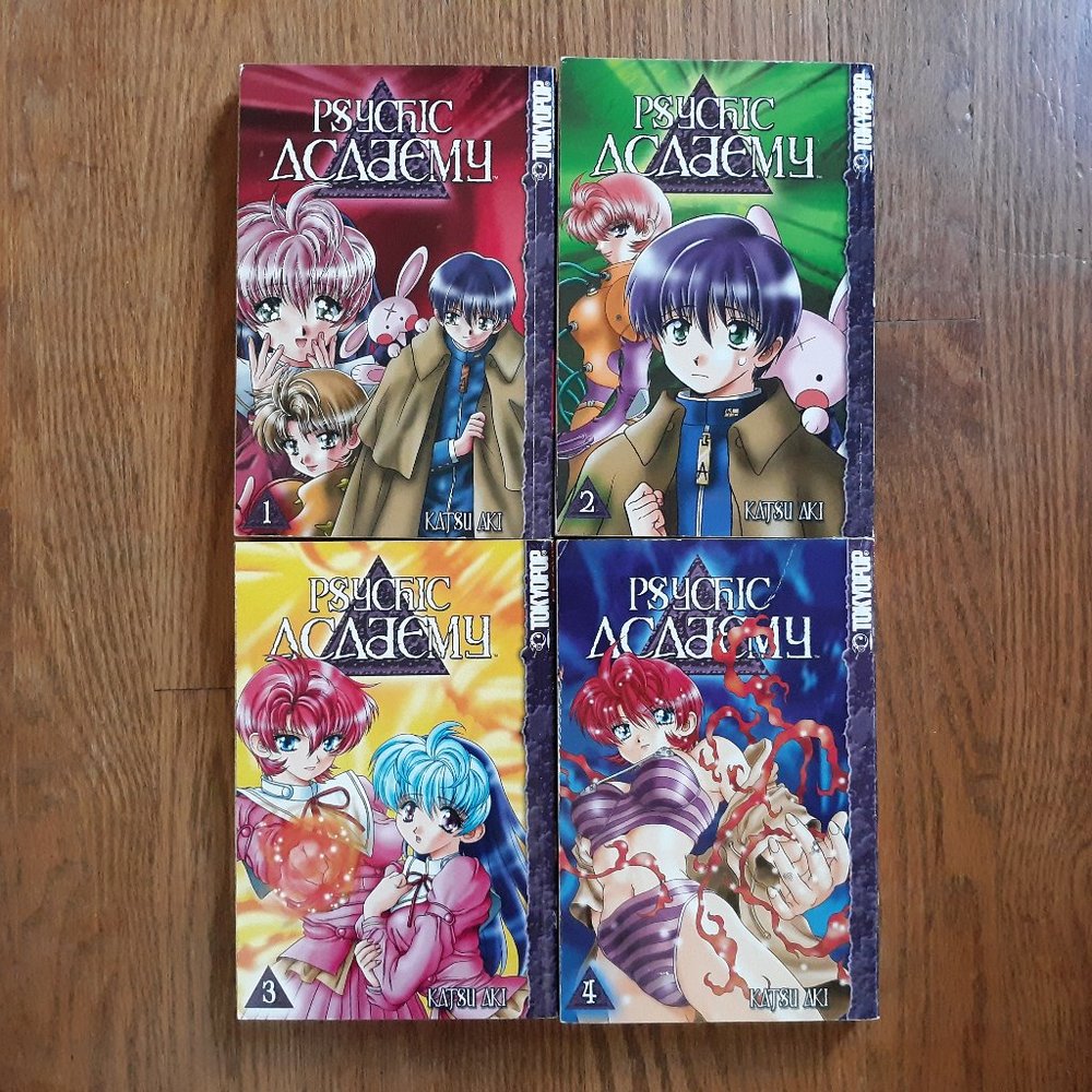 Psychic Academy Manga Lot Volumes 1, 2, 3, 4